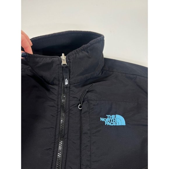 The North Face Denali Jacket Black with Blue Embroidered Logo Size Medium - Picture 4 of 12